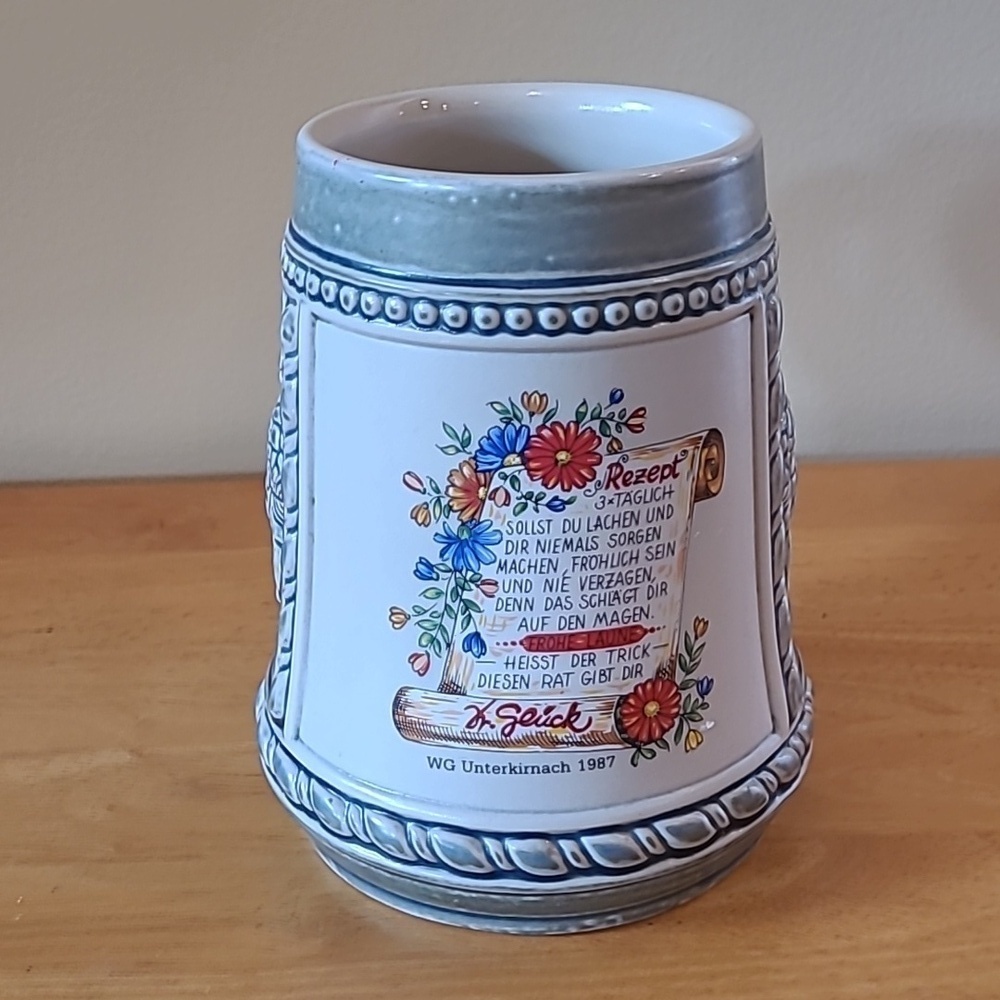 VINTAGE 1987 German Wandertage (Hiking Day) Nemmenich Stein Tankard - Picture 3 of 16